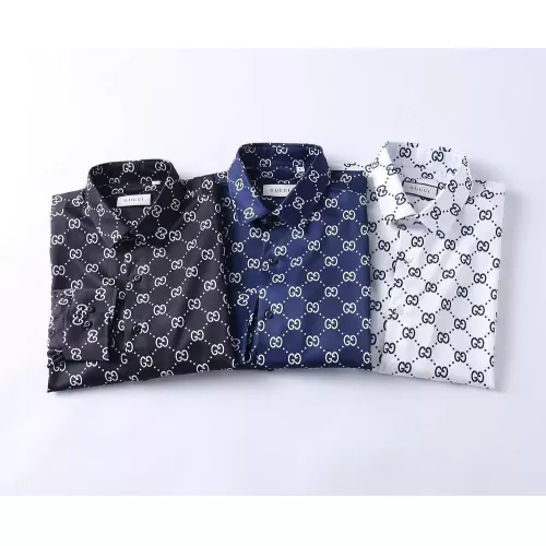 Replica Gucci Shirts Long Sleeved For Men #1286695 $45.00 USD for Wholesale