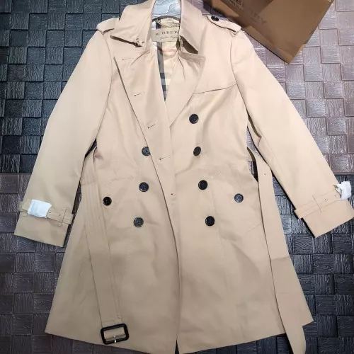 Replica Burberry Trench Coat Long Sleeved For Women #1286732 $135.00 USD for Wholesale