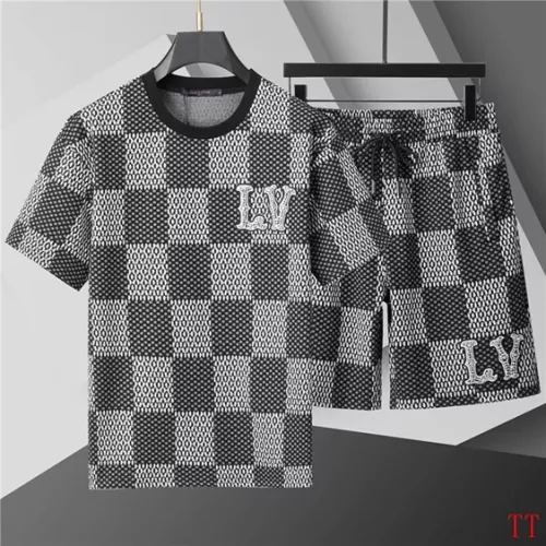 Louis Vuitton LV Tracksuits Short Sleeved For Men #1287141 $60.00 USD, Wholesale Replica Louis Vuitton LV Tracksuits