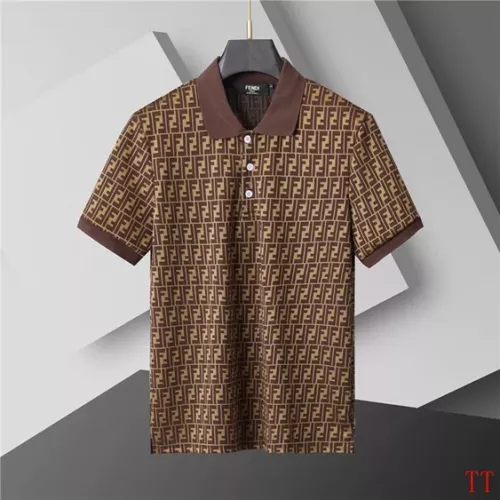 Replica Fendi Tracksuits Short Sleeved For Men #1287151 $68.00 USD for Wholesale