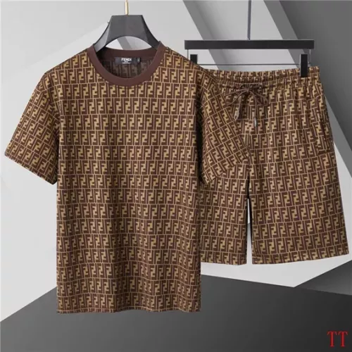 Fendi Tracksuits Short Sleeved For Men #1287153 $60.00 USD, Wholesale Replica Fendi Tracksuits