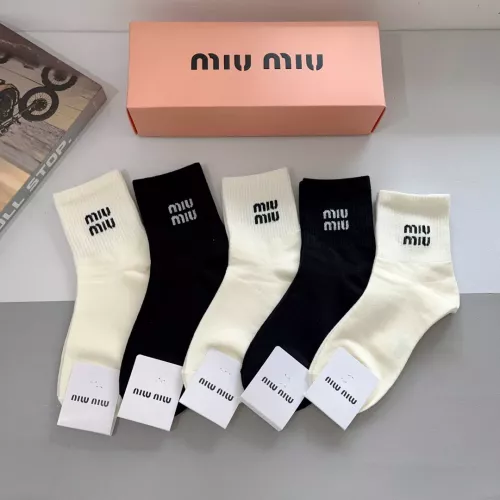 Replica MIU MIU Socks #1287514 $27.00 USD for Wholesale