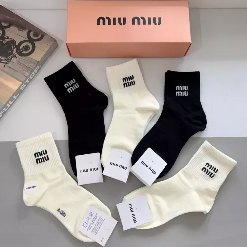 Replica MIU MIU Socks #1287514 $27.00 USD for Wholesale