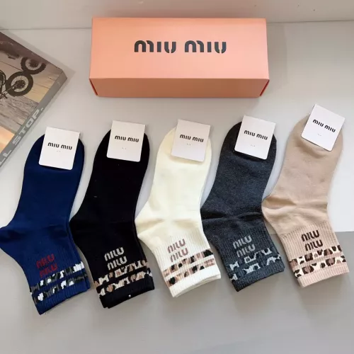 Replica MIU MIU Socks #1287522 $27.00 USD for Wholesale