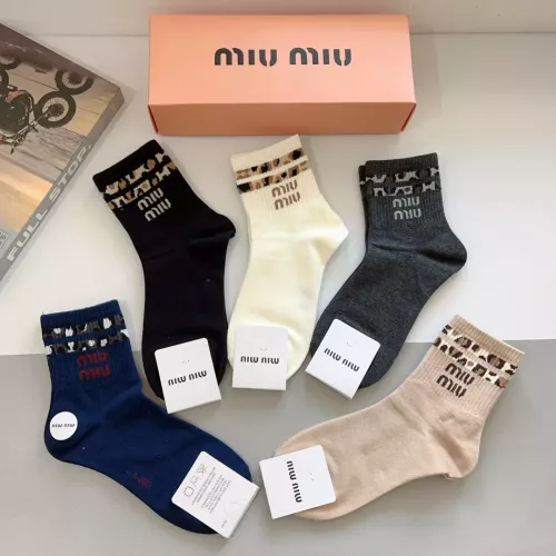 Replica MIU MIU Socks #1287522 $27.00 USD for Wholesale