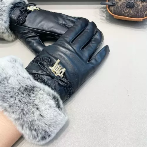 Replica Christian Dior Gloves For Women #1287797 $52.00 USD for Wholesale