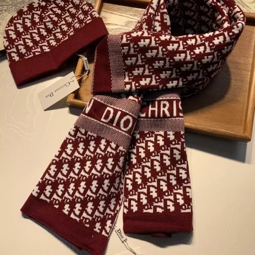 Replica Christian Dior Hat and Scarf Set #1287935 $64.00 USD for Wholesale