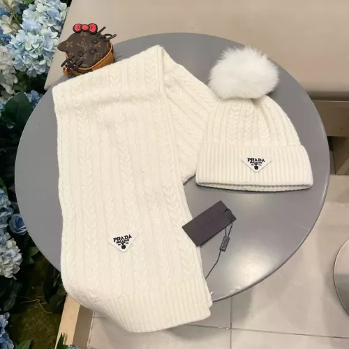 Prada Hat and Scarf Set #1287991 $64.00 USD, Wholesale Replica Prada Hat and Scarf and Glove Set