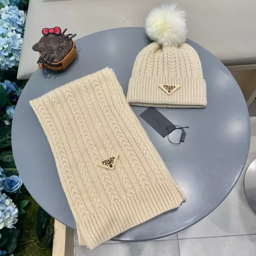 Prada Hat and Scarf Set #1287992 $64.00 USD, Wholesale Replica Prada Hat and Scarf and Glove Set