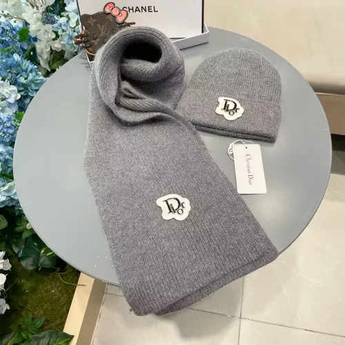 Replica Christian Dior Hat and Scarf Set #1288038 $56.00 USD for Wholesale