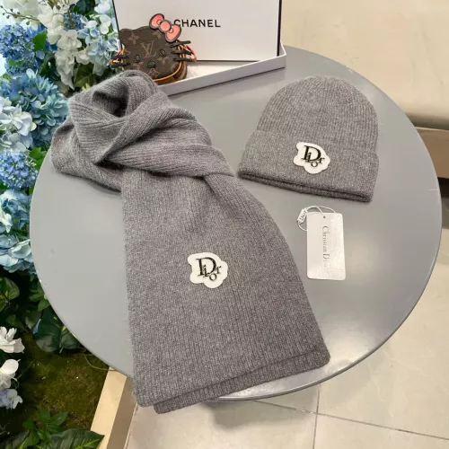 Replica Christian Dior Hat and Scarf Set #1288038 $56.00 USD for Wholesale