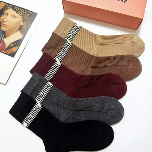 Replica MIU MIU Socks #1288312 $29.00 USD for Wholesale