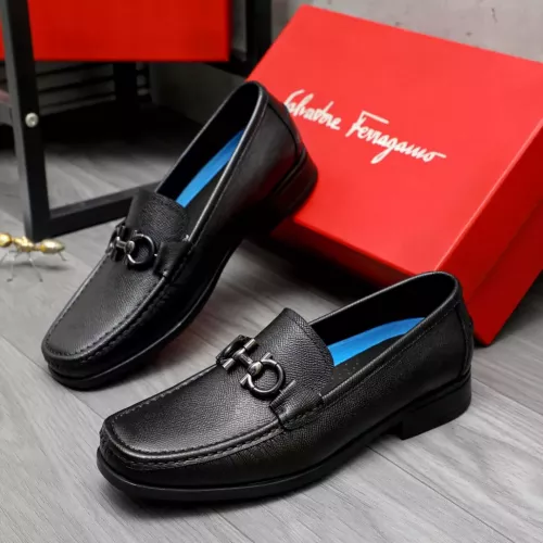 Salvatore Ferragamo Leather Shoes For Men #1288846 $92.00 USD, Wholesale Replica Salvatore Ferragamo Leather Shoes