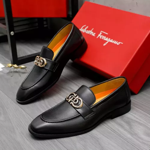 Salvatore Ferragamo Leather Shoes For Men #1288849 $92.00 USD, Wholesale Replica Salvatore Ferragamo Leather Shoes