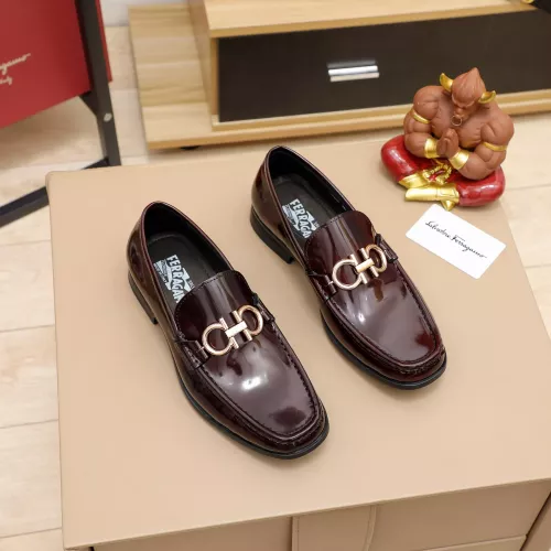 Salvatore Ferragamo Leather Shoes For Men #1288853 $100.00 USD, Wholesale Replica Salvatore Ferragamo Leather Shoes