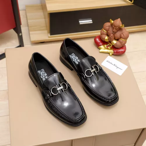 Salvatore Ferragamo Leather Shoes For Men #1288854 $100.00 USD, Wholesale Replica Salvatore Ferragamo Leather Shoes