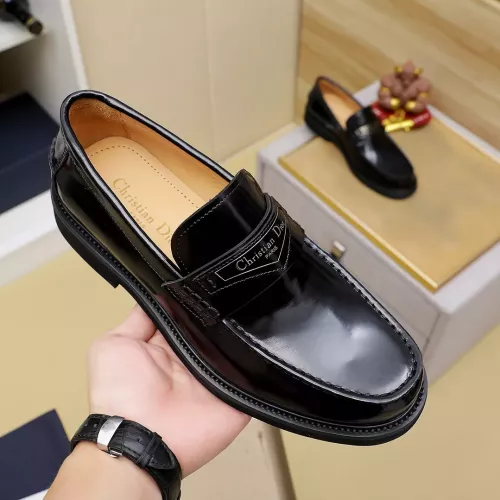 Replica Christian Dior Leather Shoes For Men #1288866 $96.00 USD for Wholesale