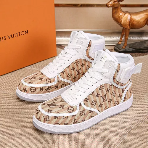 Louis Vuitton High Tops Shoes For Men #1289179 $76.00 USD, Wholesale Replica Louis Vuitton High Tops Shoes