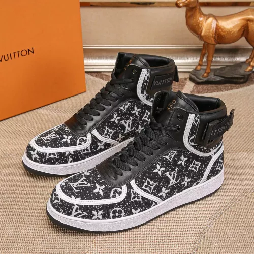 Louis Vuitton High Tops Shoes For Men #1289182 $76.00 USD, Wholesale Replica Louis Vuitton High Tops Shoes