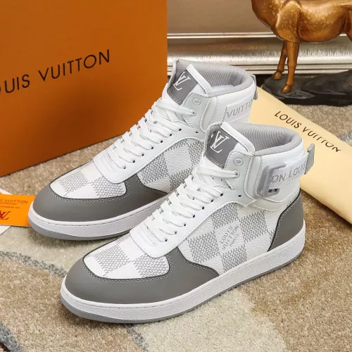 Louis Vuitton High Tops Shoes For Men #1289194 $80.00 USD, Wholesale Replica Louis Vuitton High Tops Shoes