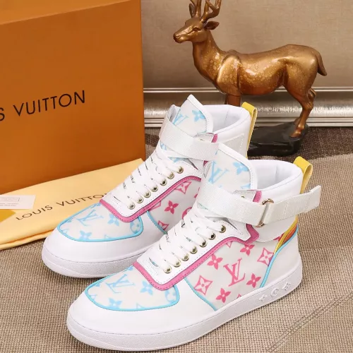 Louis Vuitton High Tops Shoes For Men #1289201 $80.00 USD, Wholesale Replica Louis Vuitton High Tops Shoes