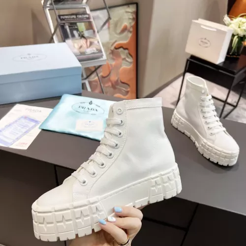 Replica Prada High Top Shoes For Women #1289259 $82.00 USD for Wholesale