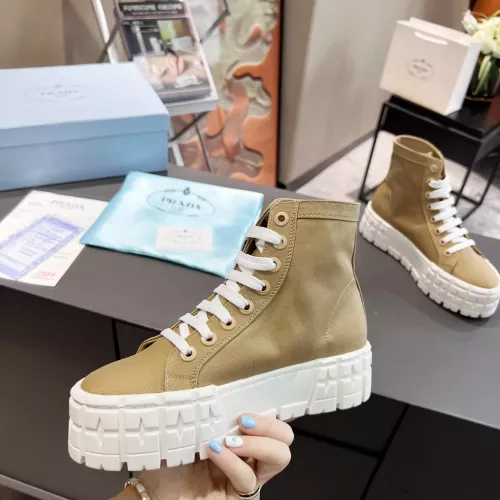 Replica Prada High Top Shoes For Women #1289262 $82.00 USD for Wholesale