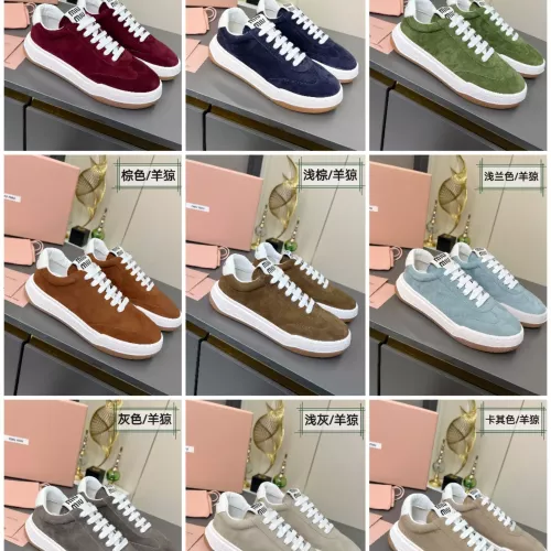 Replica MIU MIU Casual Shoes For Women #1289373 $100.00 USD for Wholesale