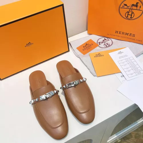 Replica Hermes Slippers For Women #1289503 $100.00 USD for Wholesale