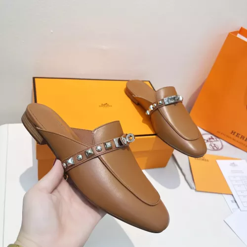 Replica Hermes Slippers For Women #1289503 $100.00 USD for Wholesale