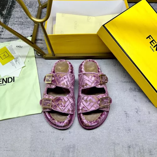 Replica Fendi Slippers For Women #1289519 $85.00 USD for Wholesale