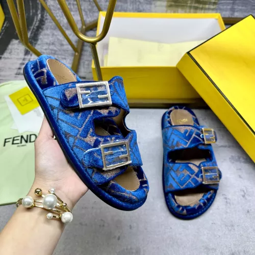 Fendi Slippers For Women #1289520 $85.00 USD, Wholesale Replica Fendi Slippers