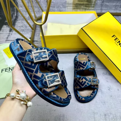 Fendi Slippers For Women #1289521 $85.00 USD, Wholesale Replica Fendi Slippers