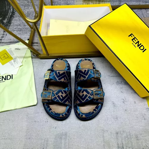 Replica Fendi Slippers For Women #1289521 $85.00 USD for Wholesale