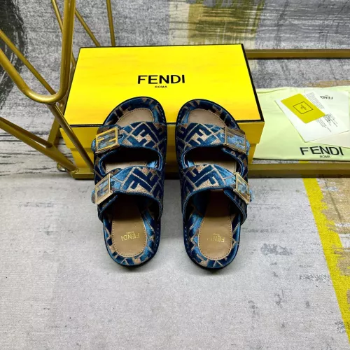 Replica Fendi Slippers For Women #1289521 $85.00 USD for Wholesale