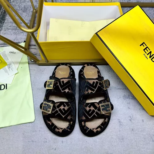 Replica Fendi Slippers For Women #1289522 $85.00 USD for Wholesale