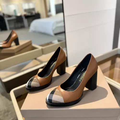 Burberry High-Heeled Shoes For Women #1289530 $125.00 USD, Wholesale Replica Burberry High-Heeled Shoes