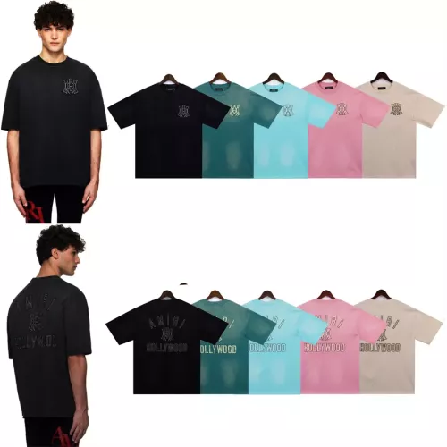 Replica Amiri T-Shirts Short Sleeved For Unisex #1289697 $38.00 USD for Wholesale