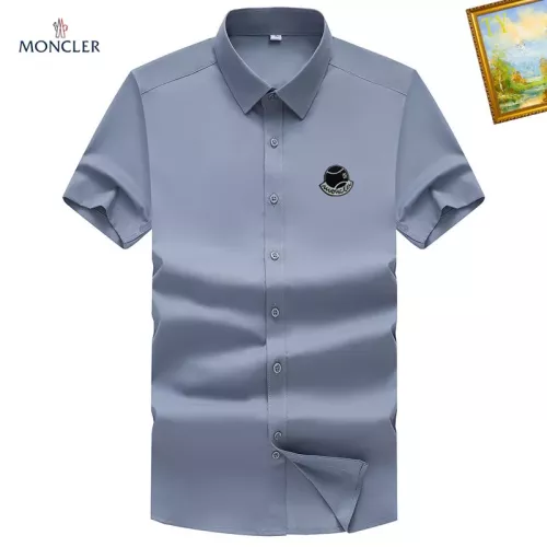 Moncler Shirts Short Sleeved For Men #1289849 $38.00 USD, Wholesale Replica Moncler Shirts