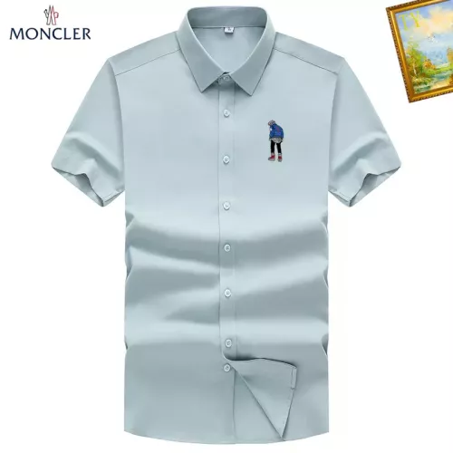 Moncler Shirts Short Sleeved For Men #1289852 $38.00 USD, Wholesale Replica Moncler Shirts