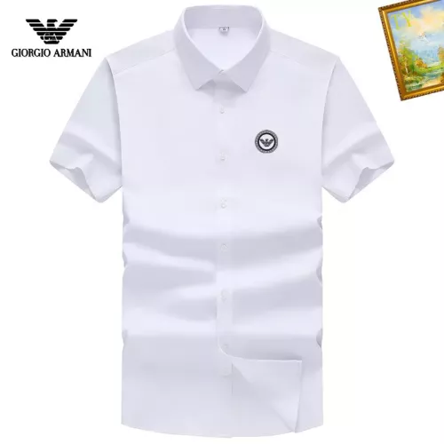 Armani Shirts Short Sleeved For Men #1289865 $38.00 USD, Wholesale Replica Armani Shirts