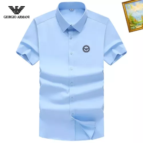 Armani Shirts Short Sleeved For Men #1289867 $38.00 USD, Wholesale Replica Armani Shirts