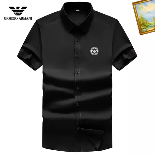 Armani Shirts Short Sleeved For Men #1289869 $38.00 USD, Wholesale Replica Armani Shirts