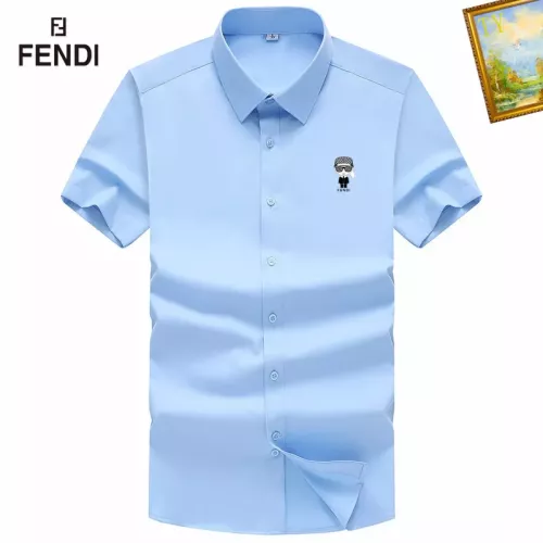 Fendi Shirts Short Sleeved For Men #1289872 $38.00 USD, Wholesale Replica Fendi Shirts