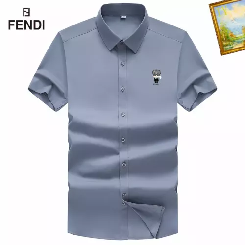 Fendi Shirts Short Sleeved For Men #1289873 $38.00 USD, Wholesale Replica Fendi Shirts