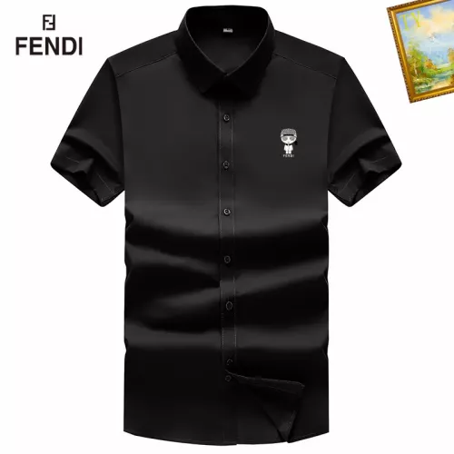 Fendi Shirts Short Sleeved For Men #1289874 $38.00 USD, Wholesale Replica Fendi Shirts