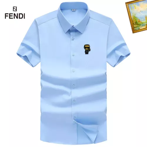 Fendi Shirts Short Sleeved For Men #1289877 $38.00 USD, Wholesale Replica Fendi Shirts