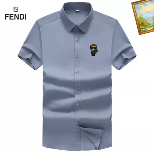 Fendi Shirts Short Sleeved For Men #1289878 $38.00 USD, Wholesale Replica Fendi Shirts