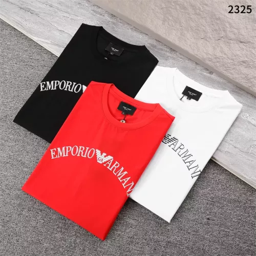 Replica Armani T-Shirts Short Sleeved For Men #1289886 $32.00 USD for Wholesale