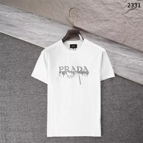 Prada T-Shirts Short Sleeved For Men #1289898 $32.00 USD, Wholesale Replica Prada T-Shirts